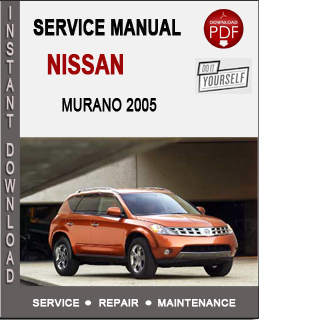 2005 Nissan murano shop manual #4